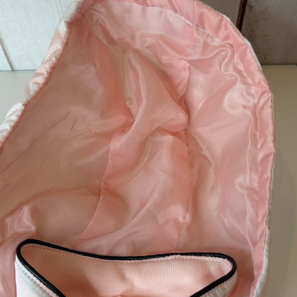 Pink and white watercolor Quilted Hooded Kids Jacket Girl’s XS 7 New with tag - Picture 5 of 10
